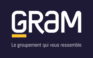 GRAM - LOGO NEGA FD BLEU - Agence web et digitale Nantes